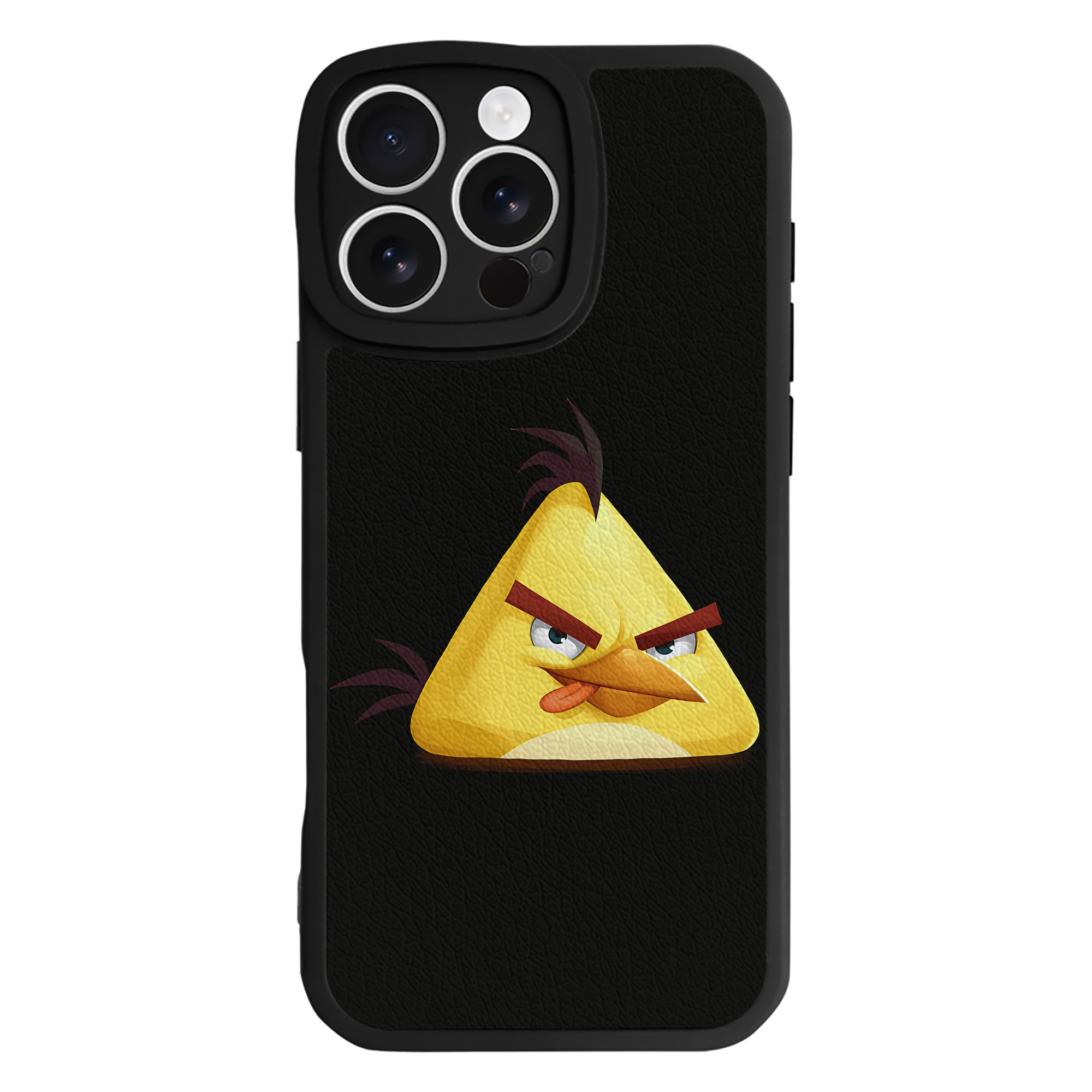 （画像用） Angry Birds アングリーバード 【iPhone 16シリーズ対応】シリコンスマホケース（レザー調） 材質：シリコン